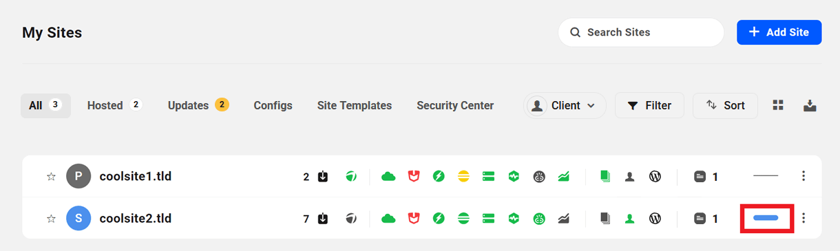 Customize site labels in The Hub