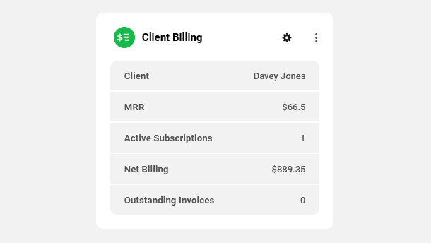 Client Billing module