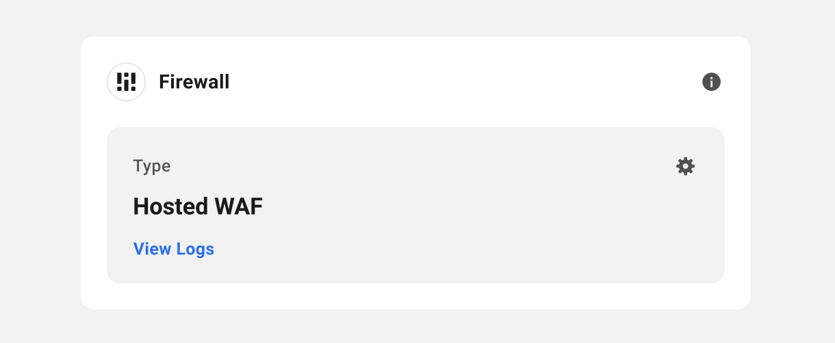 WAF enabled in the Firewall widget for WPMU DEV hosted sites