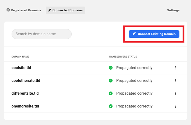 Connect a 3rd-party domain to the Hub