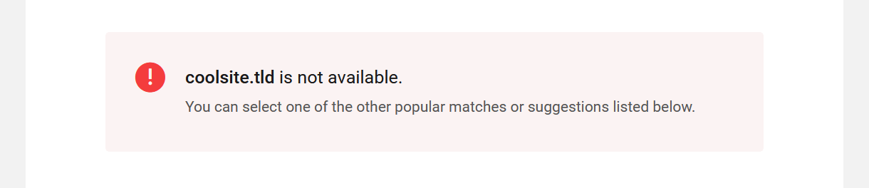 Domain unavailable in the Hub Client