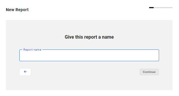 Enter name for Hub 2.0 report