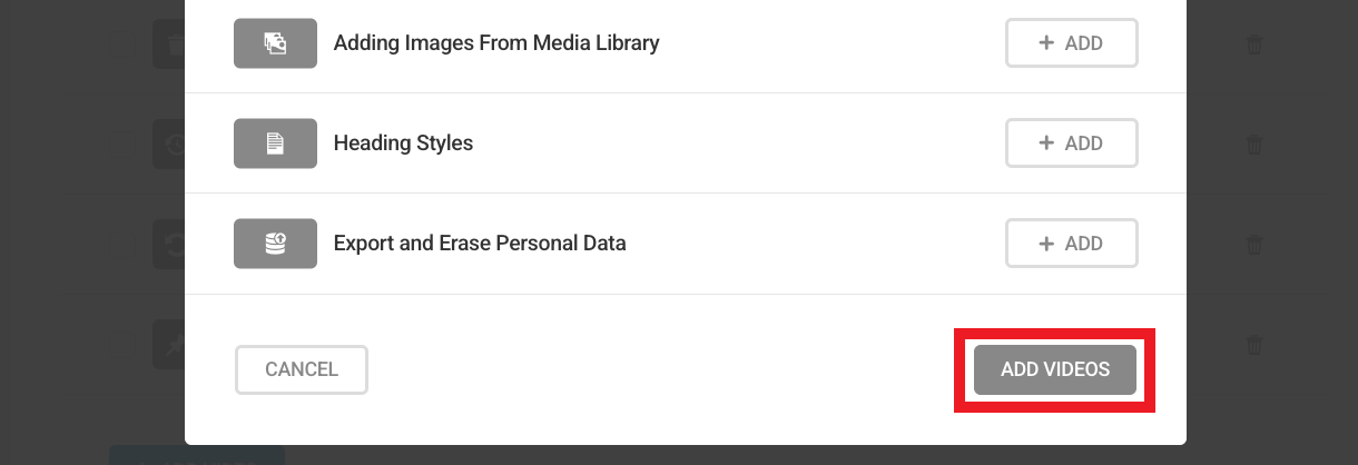 Save videos added to playlist in Integrated Video Tutorials
