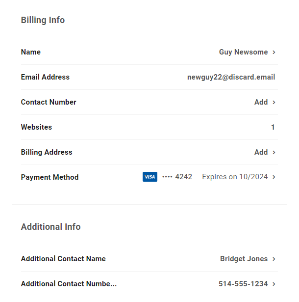 Custom fields in client's billing area in Client Billing