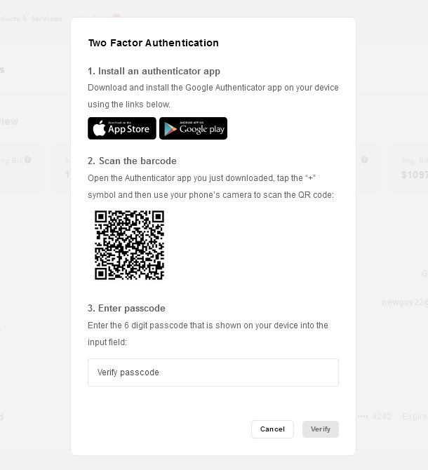Enable two-factor authentication in the Hub Client plugin