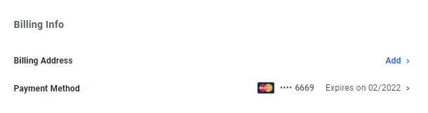 Client's billing info in Client Billing