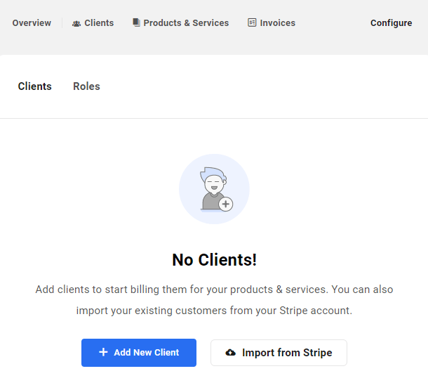 Add clients in Client Billing