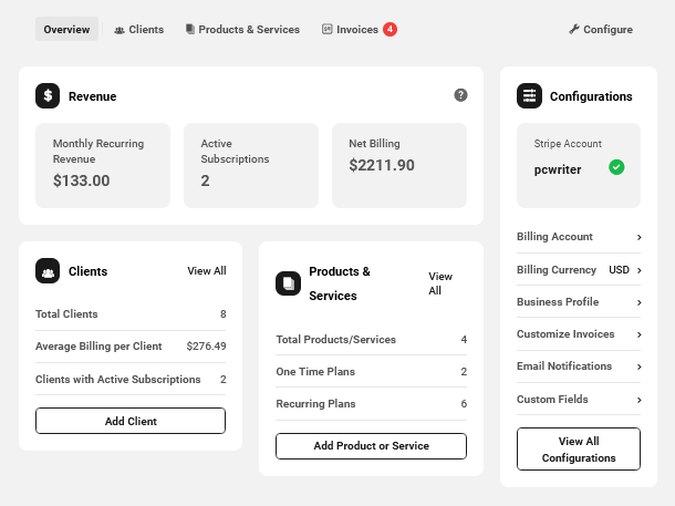 Client Billing Overview
