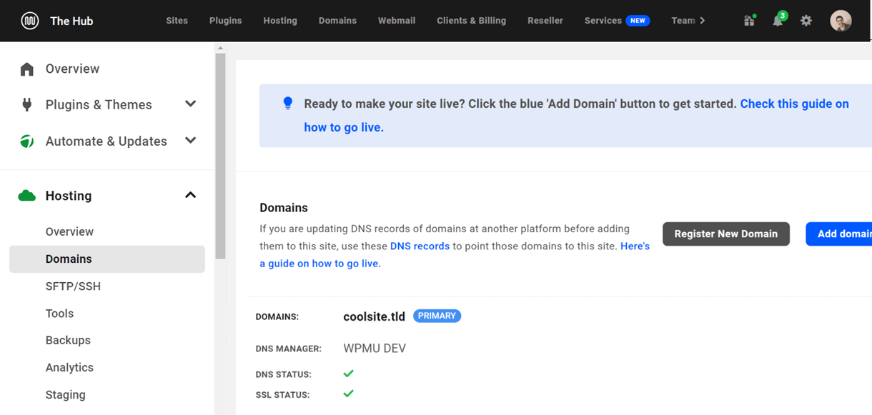 hosting domains