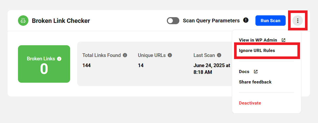 Create Ignore rules in BLC