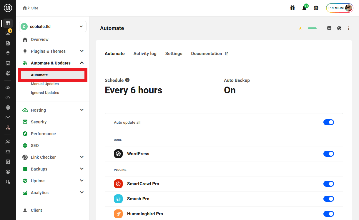 View Automate Information