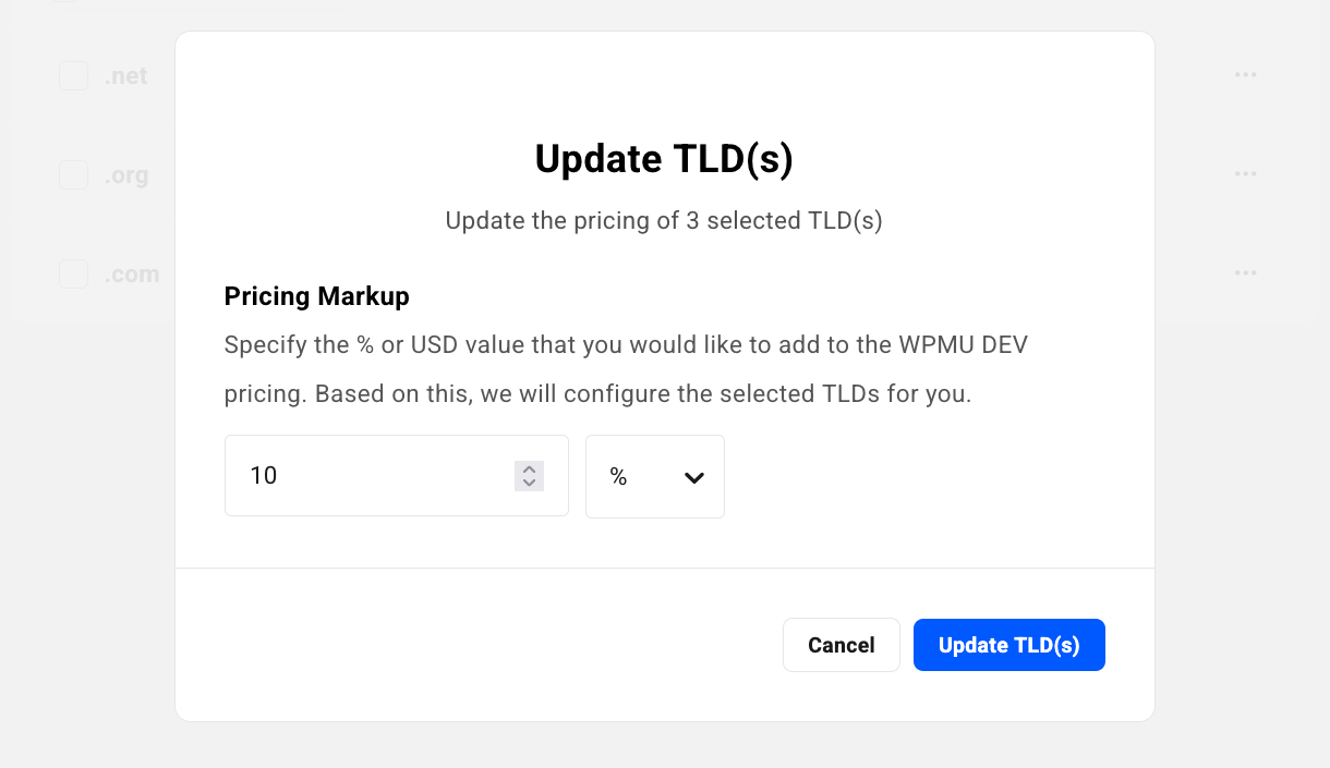 Update TLDs added in the Hub