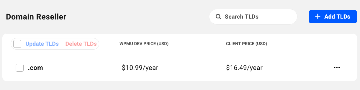 View domain reseller pricing