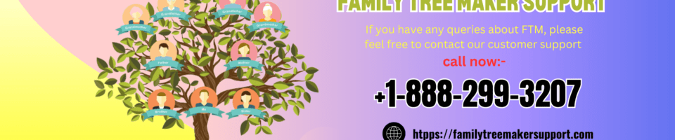 Family Tree Maker Support 6 960x200