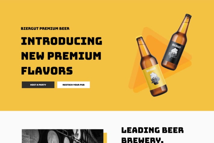 Beer Launch Landing Page