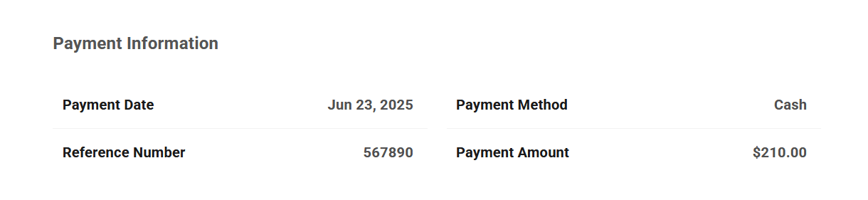 Invoice details overview in Client Tools