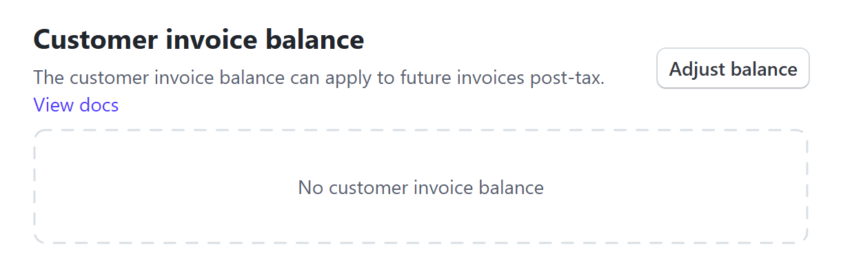 Adding credits to Stripe account