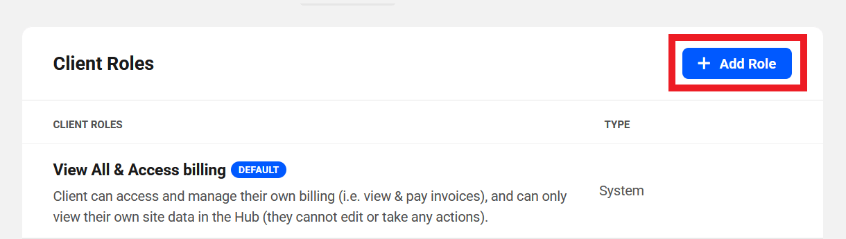 Create a custom Client role in Client Tools