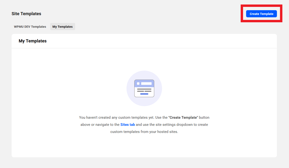 Create your first custom site template in The Hub